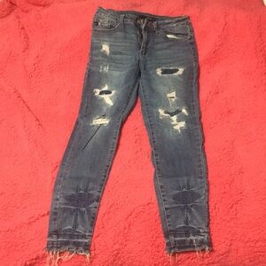 Kancan Distressed Blue Womens jeans.